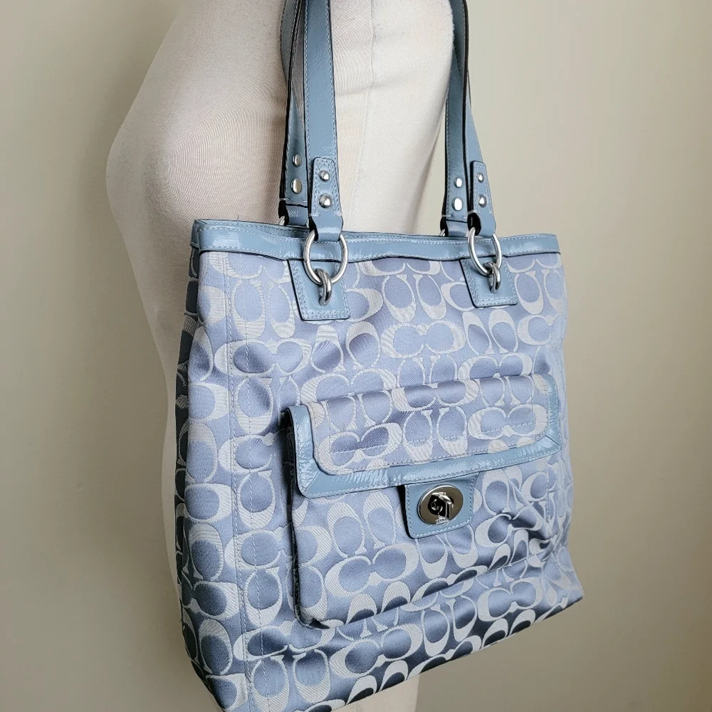 Coach shoulder bag Blue - Picture 2 of 12
